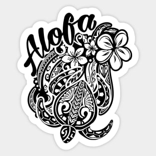 Vintage Samoan Alofa Tribal Badge Sticker